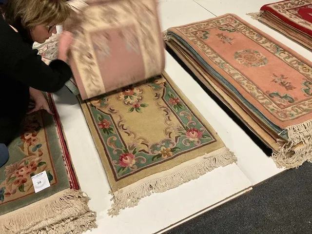 Handgeknoopt chinees tapijt (9x) - afbeelding 7 van  9