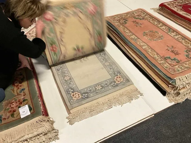 Handgeknoopt chinees tapijt (9x) - afbeelding 8 van  9