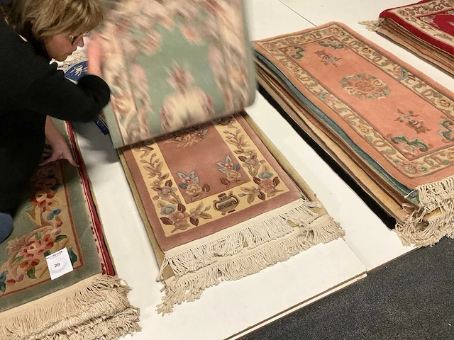 Handgeknoopt chinees tapijt (9x) - afbeelding 6 van  9