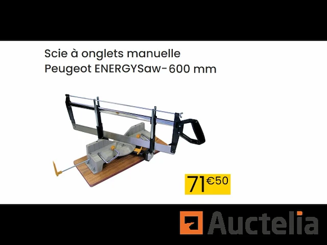 Handmatige verstekzaag 600 mm peugeot energysaw-600 - afbeelding 1 van  1