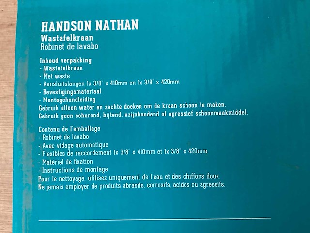 Handson - nathan - wastafelkraan (3x) - afbeelding 7 van  7