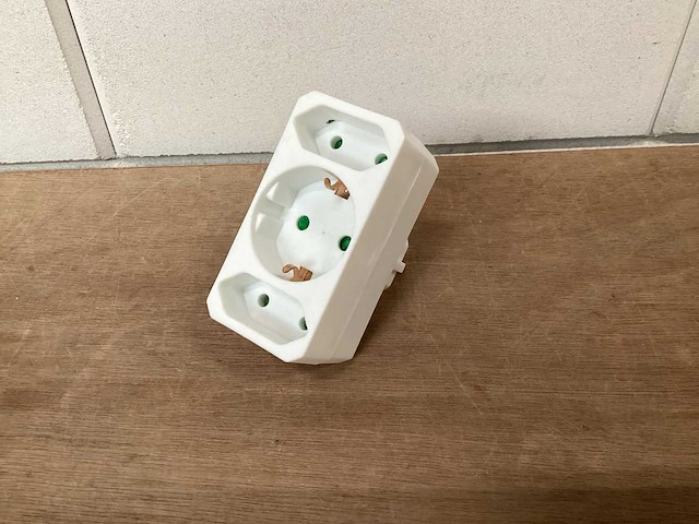 Handson domino stekker, 3 voudig (75x) - afbeelding 1 van  2