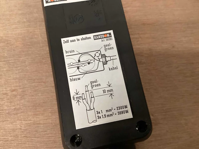 Handson stekkerdoos 3 voudig randaarde (64x) - afbeelding 4 van  4