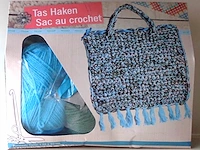 Handtas om zelf te haken : blauw - afbeelding 1 van  5