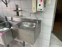 Handwasbakje inox met kraan - afbeelding 1 van  3
