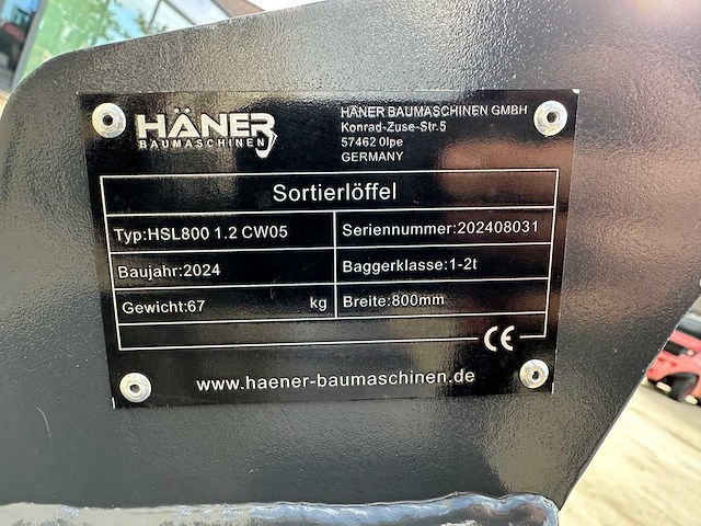 Haner - 2024 - hsl800 - voorzetapparatuur - afbeelding 5 van  13