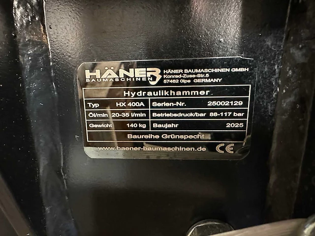 Haner - 2025 - hx400a - hamer - afbeelding 2 van  10