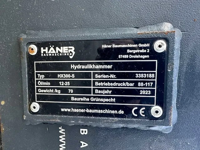 Haner - hx300-s - voorzetapparatuur - 2023 - afbeelding 9 van  9