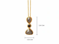 Hanger en ketting 14k goud met natuurlijke diamanten 4.58 gm - afbeelding 4 van  4