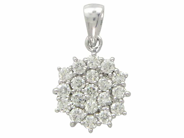 Hanger natuurlijke gedolven diamant cluster - afbeelding 1 van  6
