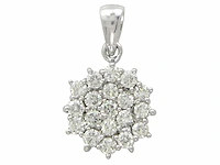 Hanger natuurlijke gedolven diamant cluster - afbeelding 1 van  6