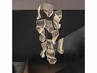 Hanglamp - bladeren (zwart + transparant) - afbeelding 1 van  1