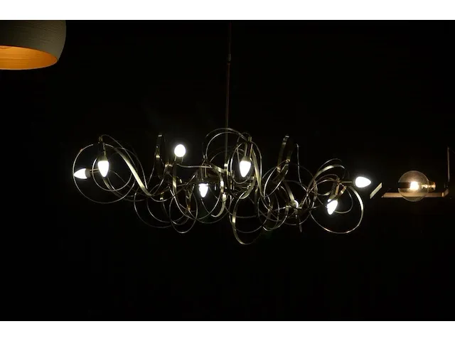 Hanglamp chrome gedraaid - afbeelding 2 van  4