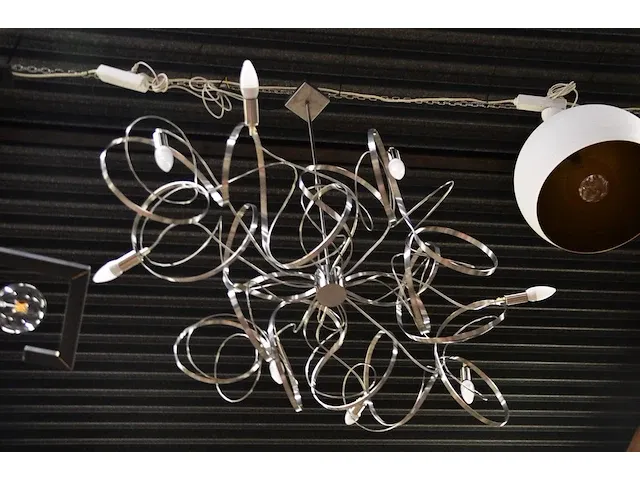 Hanglamp chrome gedraaid - afbeelding 4 van  4