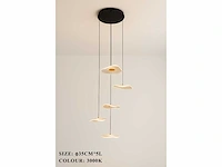 Hanglamp led – b064/5 – 3000k – warm wit – ø350 mm – verstelbare hoogte – zilver - afbeelding 2 van  3