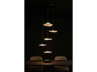 Hanglamp led – b064/5 – 3000k – warm wit – ø350 mm – verstelbare hoogte – zilver - afbeelding 3 van  3