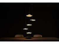 Hanglamp led – b064/5 – 3000k – warm wit – ø350 mm – verstelbare hoogte – zilver - afbeelding 1 van  4