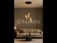 Hanglamp led – b066/3 – 3000k – warm wit – ø400 mm – verstelbare hoogte – zilver - afbeelding 3 van  3