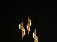 Hanglamp led – b066/3 – 3000k – warm wit – ø400 mm – verstelbare hoogte – zilver - afbeelding 3 van  4