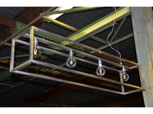 Hanglamp rechthoek metaal - afbeelding 2 van  2