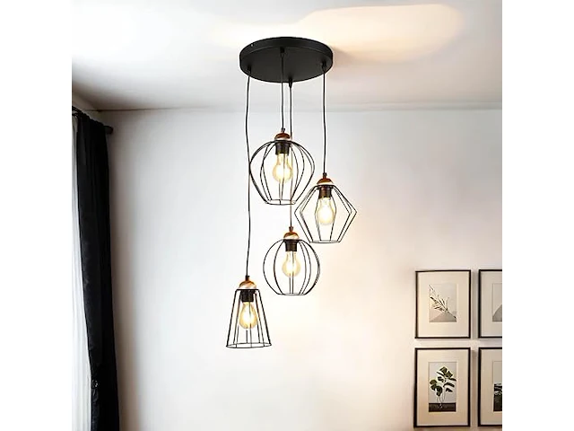 Hanglamp (zwart) - afbeelding 1 van  4