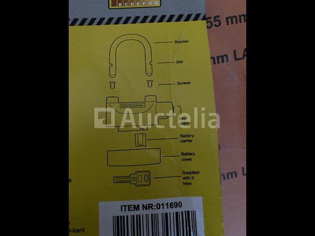 Hangslot met alarm - afbeelding 4 van  4