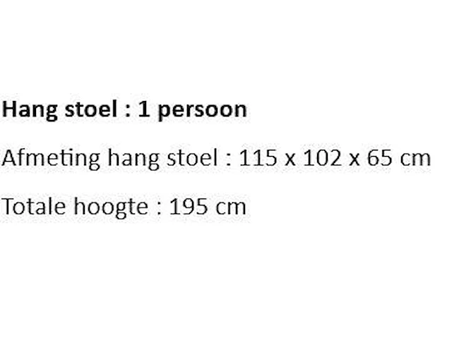 Hangstoel 1-persoons - afbeelding 2 van  2