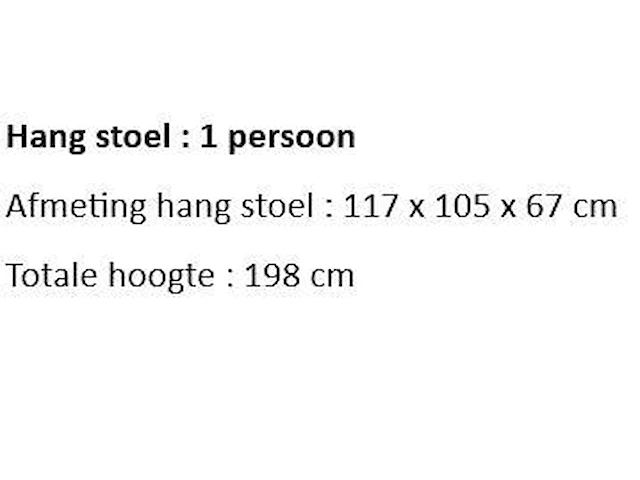 Hangstoel 1-persoons - afbeelding 2 van  2