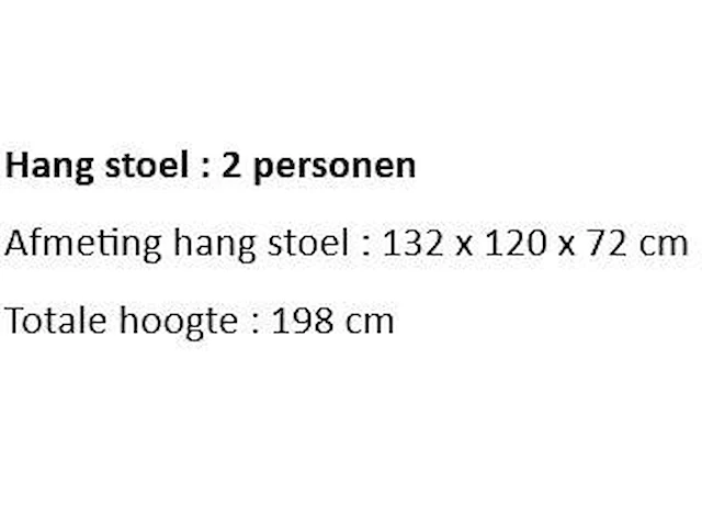 Hangstoel 2-persoons - afbeelding 2 van  2