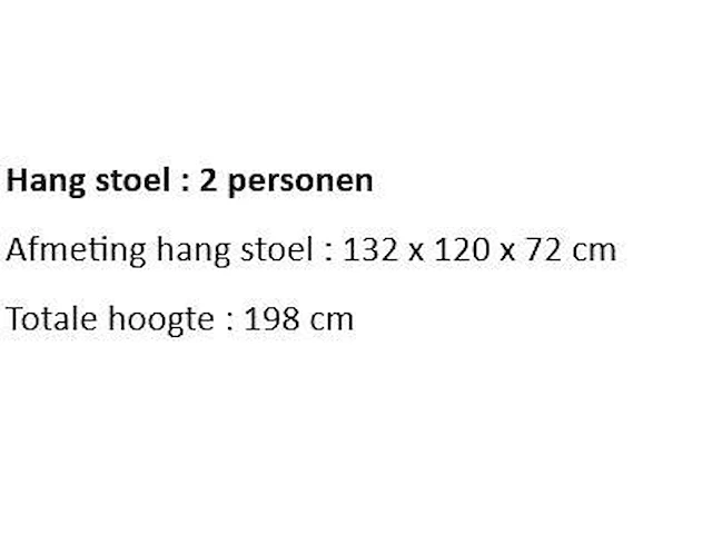 Hangstoel 2-persoons - afbeelding 2 van  2