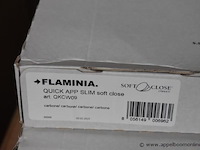 Hangtoilet flaminia ap118g carbone, goclean vv wc zitting flaminia slim soft close - afbeelding 4 van  4