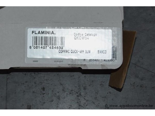 Hangtoilet flaminia ap118s goclean vv wc zitting flaminia qkcw06 - afbeelding 4 van  4