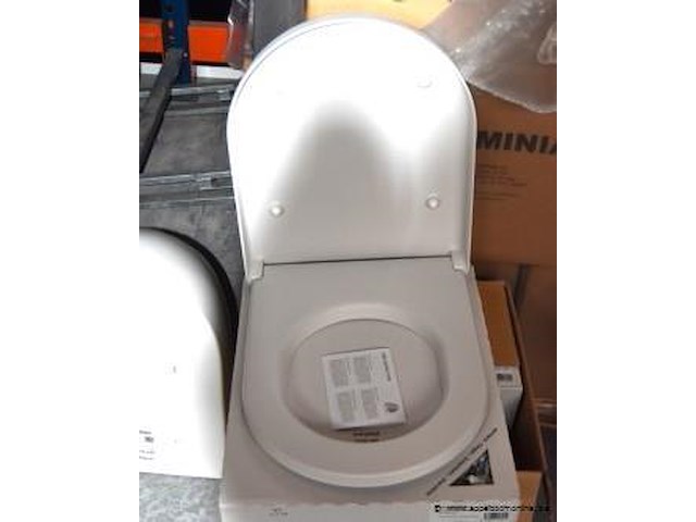 Hangtoilet flaminia ap118s latte, goclean vv wc zitting flaminia slim soft close - afbeelding 3 van  4