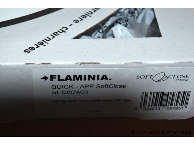 Hangtoilet flaminia ap118s latte, goclean vv wc zitting flaminia slim soft close - afbeelding 4 van  4