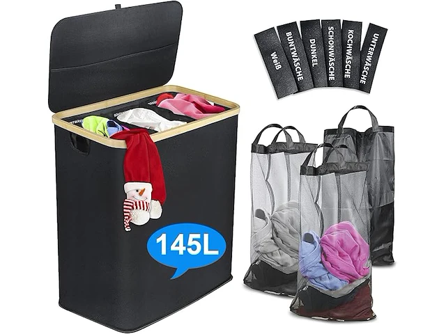 Hannelore 145l wasmand met deksel - afbeelding 1 van  4
