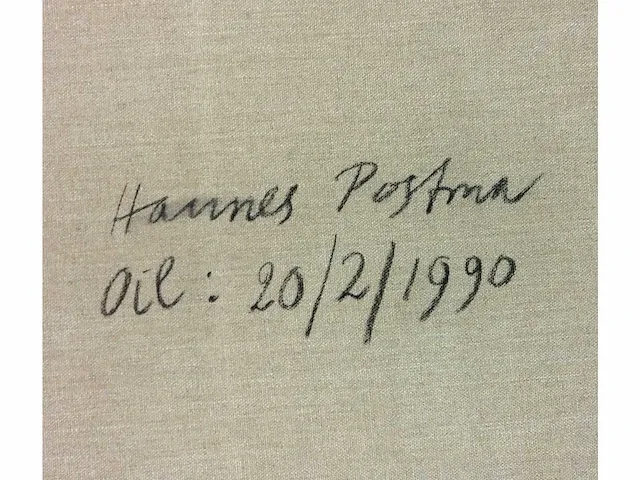 Hannes postma (haarlem, 1933 – 2020) - origineel, zeer groot - afbeelding 5 van  6