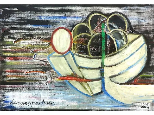 Hannes postma (haarlem, 1933 – 2020) – origineel, groot - afbeelding 1 van  5