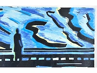 Hans wap - man on the bridge - gemengde techniek - 1/1 - afbeelding 3 van  13