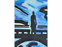 Hans wap - man on the bridge - gemengde techniek - 1/1 - afbeelding 13 van  13