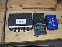 Hansen fs-20b swr power modulation meter, ampetronic induction loop driver ild20, audibox power supply 15v - afbeelding 1 van  6