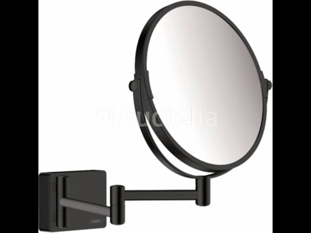 Hansgrohe addstoris make-up spiegel 24,6x34,4x24,6cm mat zwart (nr. 15-24) - afbeelding 2 van  2