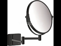 Hansgrohe addstoris make-up spiegel 24,6x34,4x24,6cm mat zwart (nr. 15-24) - afbeelding 2 van  2