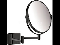 Hansgrohe addstoris make-up spiegel 24,6x34,4x24,6cm mat zwart (nr. 15-24) - afbeelding 1 van  2