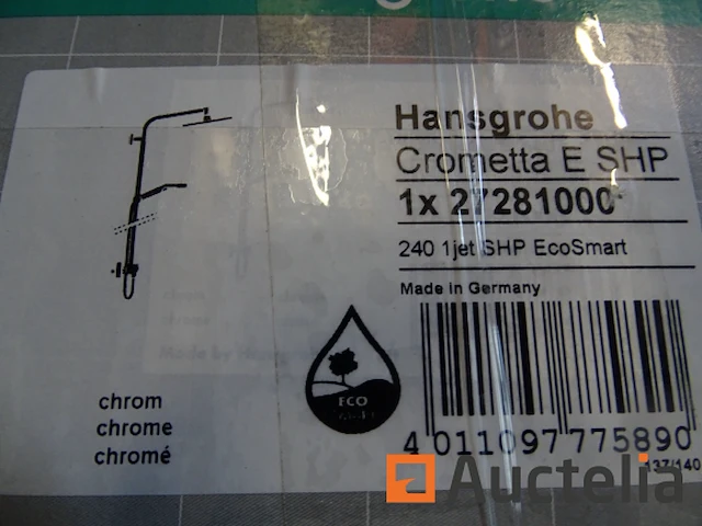 Hansgrohe crometta e 240 douchezuil - afbeelding 2 van  6