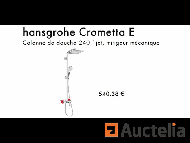 Hansgrohe crometta e verchroomde douchezuil - afbeelding 1 van  3