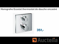 Hansgrohe ecostat vierkant inbouw douchethermostaat - afbeelding 1 van  4