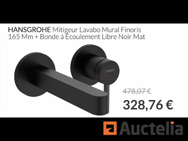 Hansgrohe finoris wandwastafelmengkraan 165 mm - afbeelding 1 van  1