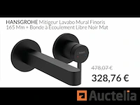 Hansgrohe finoris wandwastafelmengkraan 165 mm - afbeelding 1 van  1