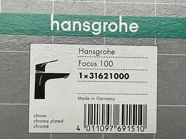 Hansgrohe focus 100 wastafelkraan - afbeelding 3 van  3