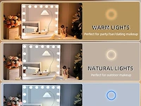 Hansong make-upspiegel met verlichting - afbeelding 5 van  7